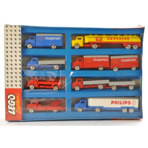 450 - Vintage Lego System Plastic Commercial Vehicle Set No. 699 Comprising Transport Lorry and Trailer in... 