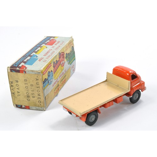 456 - Automec Bedford Flatbed Truck. Orange and Light Tan. Excellent with very minor signs of wear in good... 