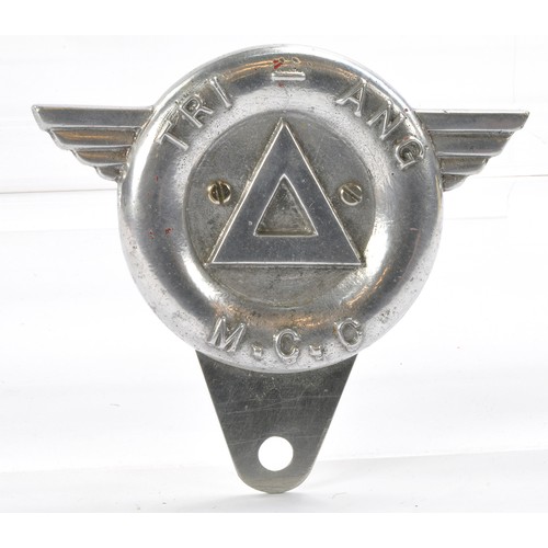 461 - Triang original vintage issue nameplate badge.