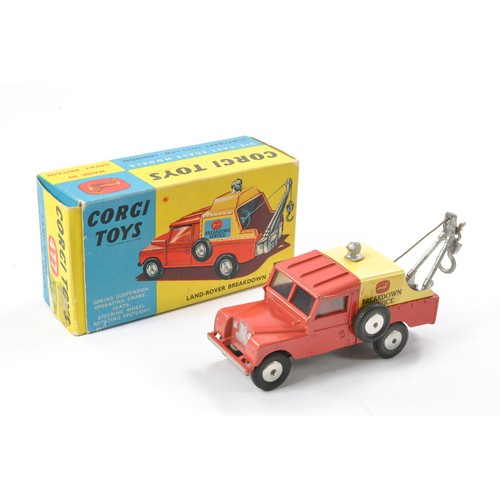 503 - Corgi No. 477 Land Rover Breakdown Truck. Tin Tilt. Good to very good, some more notable marks in go... 