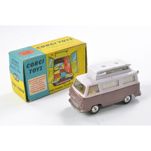 510 - Corgi No. 420 Ford Thames Airborne Caravan. Two tone mauve. Generally good to very good with some mi... 