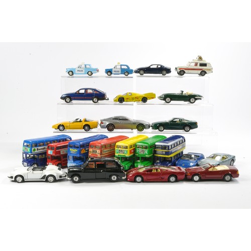 599 - A large and mixed group of loose diecast, mostly to include Corgi inc Buses as shown.