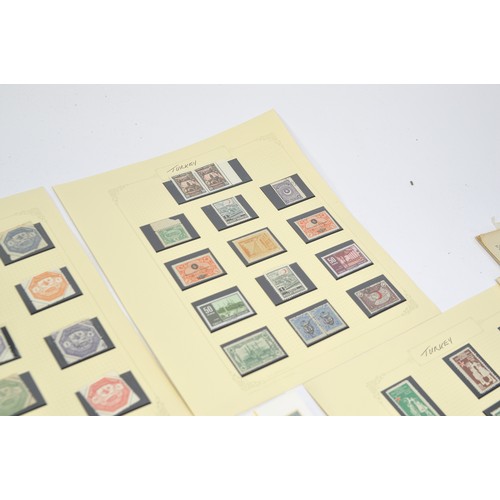 213 - Stamps Interest comprising a collection of Turkish issues, some mint and unused, ranging 19th to 20t... 