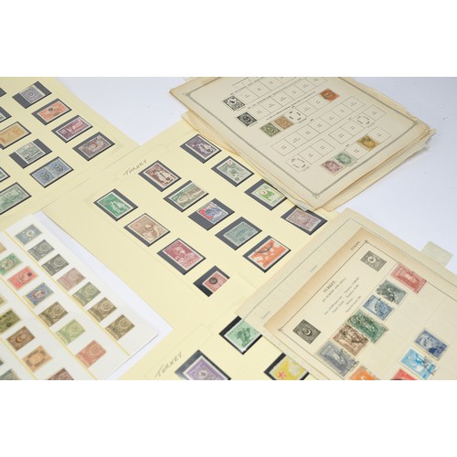 213 - Stamps Interest comprising a collection of Turkish issues, some mint and unused, ranging 19th to 20t... 