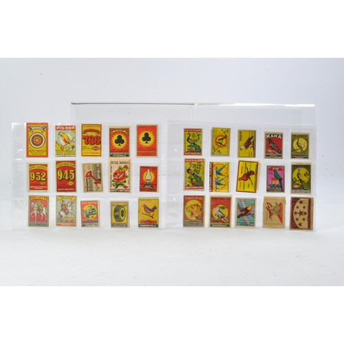 216 - A small selection of vintage Matchbox Labels.