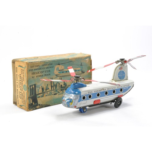 612 - Japanese Battery Operated Daiya Pan American Skyway Helicopter. Looks to be good but with some notab... 