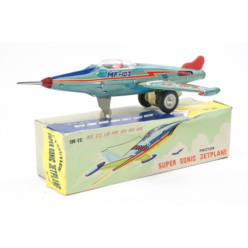 614 - Chinese Friction Driven Tinplate issue comprising Super Sonic Jetplane, MF-103. Looks to be generall... 