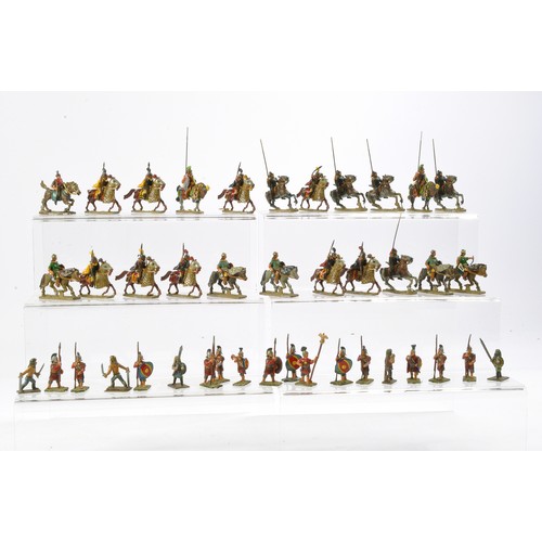 624 - A group of painted metal 'war-game' figures of various themes.