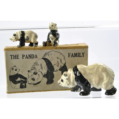 628 - Britains vintage set No. 971 The Panda Family comprising mother and two cubs. Good with some notable... 