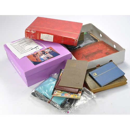 650 - Stamps interest comprising an assortment of collector 'kit' items inc empty albums etc plus a well o... 