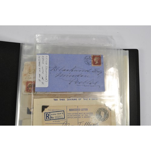 217 - Stamps interest and postal history of the 19th and early 20th century comprising an extremely intere... 