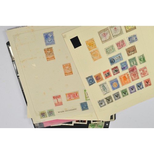 218 - Stamps interest comprising a collection of South American issues contained mostly on loose sheets as... 