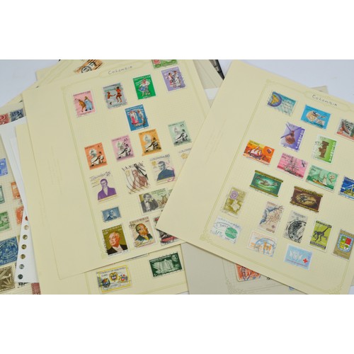 218 - Stamps interest comprising a collection of South American issues contained mostly on loose sheets as... 