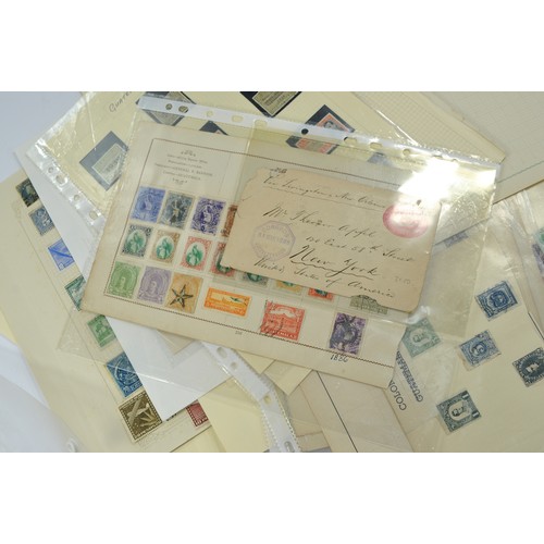 218 - Stamps interest comprising a collection of South American issues contained mostly on loose sheets as... 