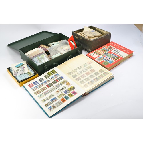 643 - Stamps interest comprising partially filled album of Great Britain plus boxes of first day covers an... 