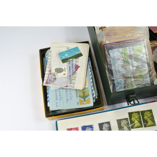 643 - Stamps interest comprising partially filled album of Great Britain plus boxes of first day covers an... 