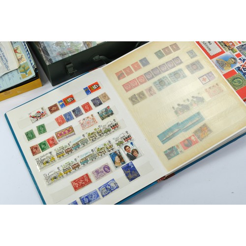 643 - Stamps interest comprising partially filled album of Great Britain plus boxes of first day covers an... 