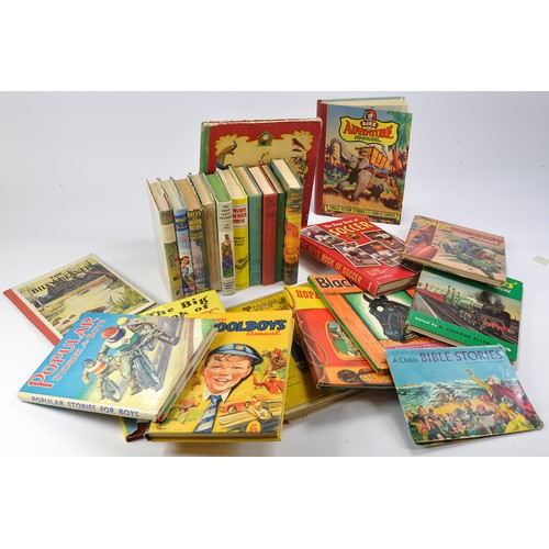 646 - An assorted group of 1950's children's fiction and annuals including unusual copy of Sir Thomas Grey... 