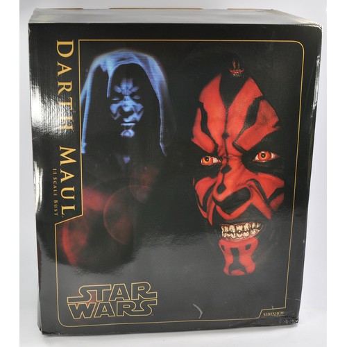 656 - Sideshow Collectibles Star Wars Issue comprising Life Size 1/1 scale Darth Maul Bust. Unopened Limit... 