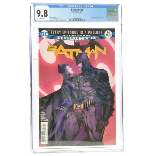 104 - Graded Comic Book Interest Comprising Batman #24 - D.C.Comics 8/17 - Tom King story. Clay Mann & Set... 