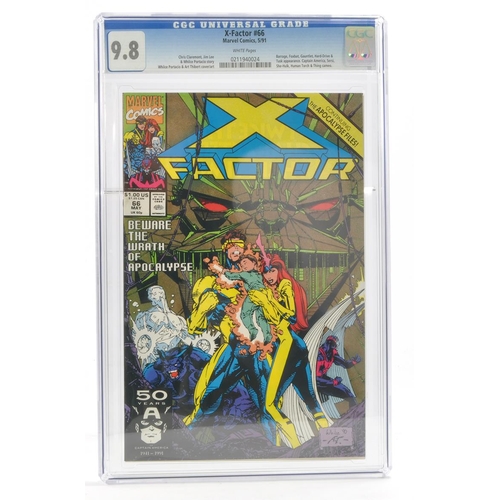 110 - Graded Comic Book Interest Comprising X-Factor #66 Marvel Comics 5/91 - Chris Claremont, Jim Lee & W... 