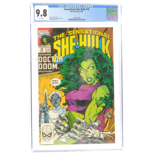 115 - Graded Comic Book Interest Comprising Sensational She-Hulk #18 - Marvel Comics 8/90 - Steve Gerber S... 