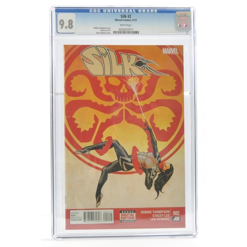 142 - Graded Comic Book Interest Comprising Silk #2 - Marvel Comics 5/15 - Robbie Thompson Story, Stacey L... 