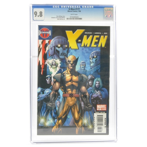 148 - Graded Comic Book Interest Comprising X-Men #177 - Marvel Comics 1/06 - Peter Milligan Story, Salvad... 