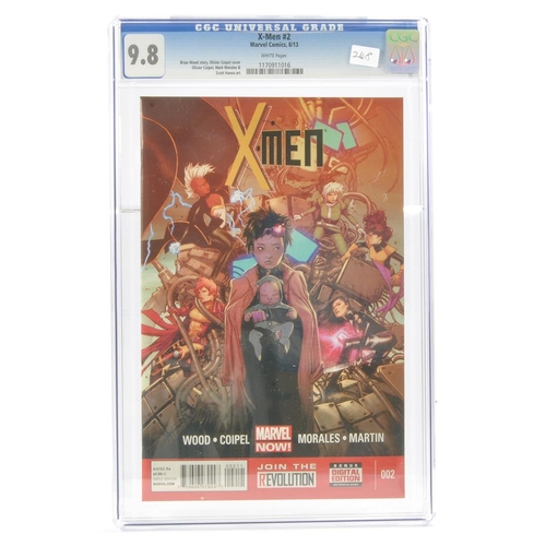 154 - Graded Comic Book Interest Comprising X-Men #2 - Marvel Comics 8/13 - Brian Wood Story, Olivier Colp... 