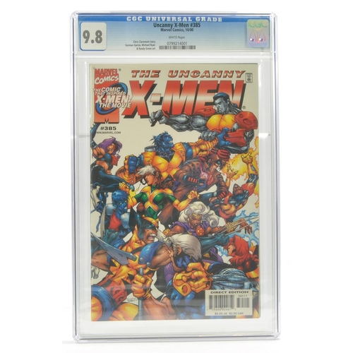 155 - Graded Comic Book Interest Comprising Uncanny X-Men #385 - Marvel Comics 10/00 - Chris Claremont sto... 