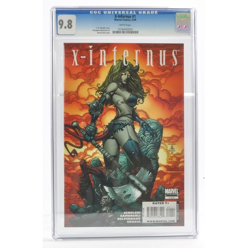 160 - Graded Comic Book Interest Comprising X-Infernus #1 - Marvel Comics 2/09 - C.B. Cebuski story. Giuse... 