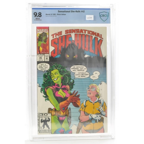 17 - Graded Comic Book Interest Comprising Sensational She-Hulk #42 - Marvel Comics 8/92 - Direct Edition... 