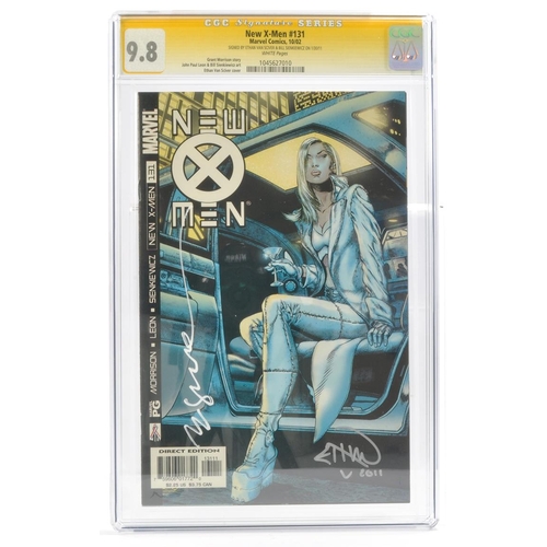 178 - Graded Comic Book Interest Comprising New X-Men #131 - Marvel Comics 10/02. Signed by Ethan Van Sciv... 