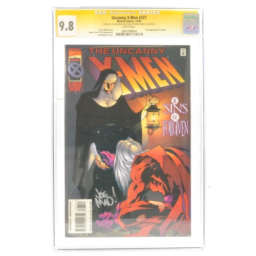 182 - Graded Comic Book Interest Comprising Uncanny X-Men #327 - Marvel Comics 12/95. Signed by Joe Madure... 