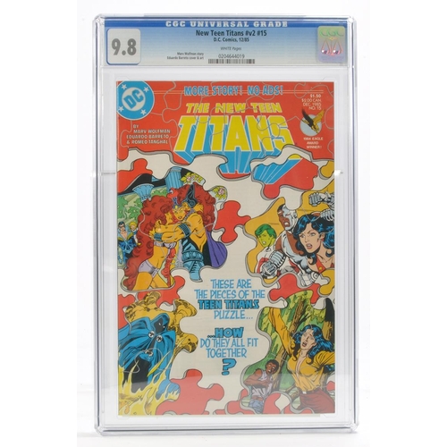 192 - Graded Comic Book Interest Comprising New Teen Titans Annual #v2 #15 - D.C. Comics 12/85 - Marv Wolf... 