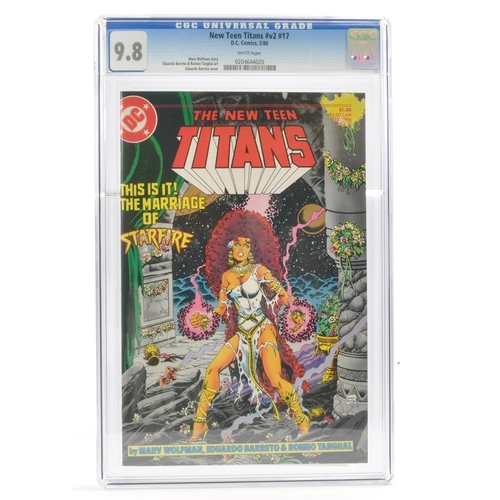 193 - Graded Comic Book Interest Comprising New Teen Titans Annual #v2 #17 - D.C. Comics 2/86 - Marv Wolfm... 