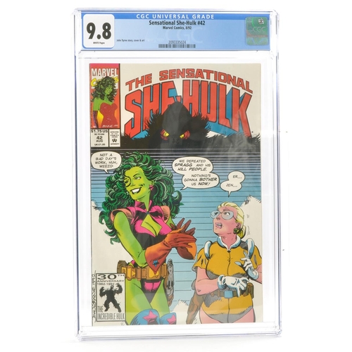 26 - Graded Comic Book Interest Comprising Sensational She-Hulk #42 - Marvel Comics 8/92 - John Bryne sto... 