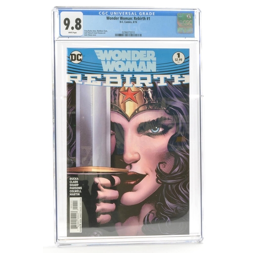 29 - Graded Comic Book Interest Comprising Wonder Woman - Rebirth #1 - D.C Comics 8/16 - Greg Rucka Story... 