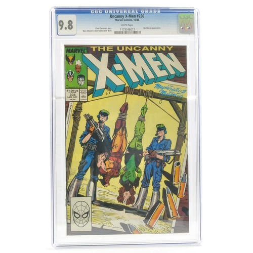 64 - Graded Comic Book Interest Comprising Uncanny X-Men #236 - Marvel Comics 10/88 - Chris Claremont sto... 