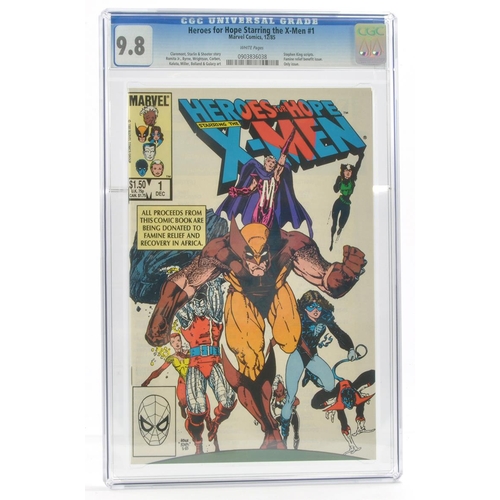 65 - Graded Comic Book Interest Comprising Heroes for Hope Starring the X-Men #1 - Marvel Comics 12/85 - ... 