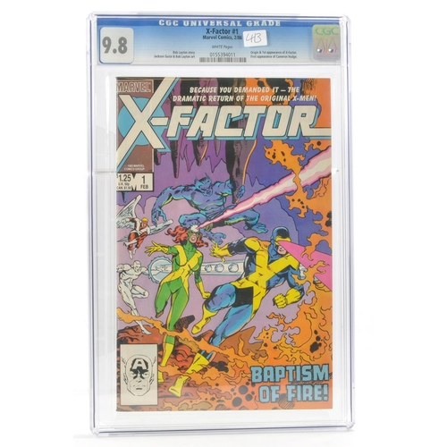 68 - Graded Comic Book Interest Comprising X-Factor #1 - Marvel Comics 2/86 - Bob Layton story. Jackson G... 