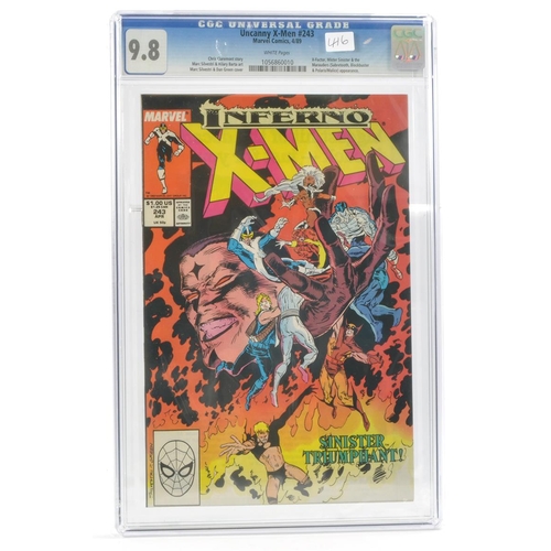 71 - Graded Comic Book Interest Comprising Uncanny X-Men #243 - Marvel Comics 04/89 - Chris Claremont sto... 