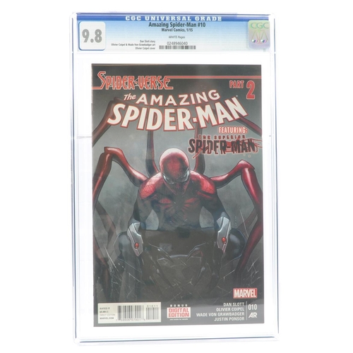 90 - Graded Comic Book Interest Comprising Amazing Spider-Man #10 - Marvel Comics 1/15 - Dan Slott Story.... 