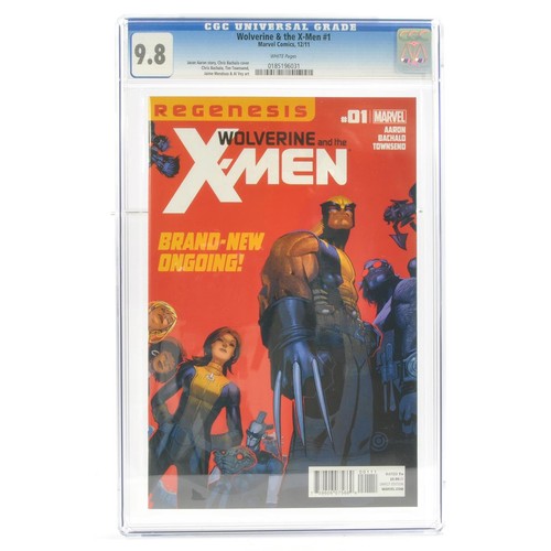 196 - Graded Comic Book Interest Comprising Wolverine & the X -Men #1- Marvel Comic 12/11 - Jason Aaron St... 