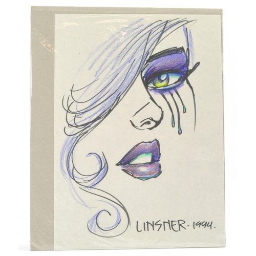 204 - A Signed Sketch of (A4) Artwork depicting Dawn by Josepth Michael Linsner.