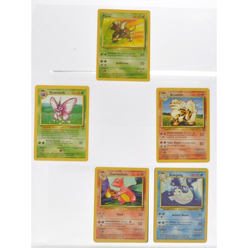 229 - Pokemon Cards comprising Basic Series 2 - Partially complete. Sealed within binder sheets as shown.