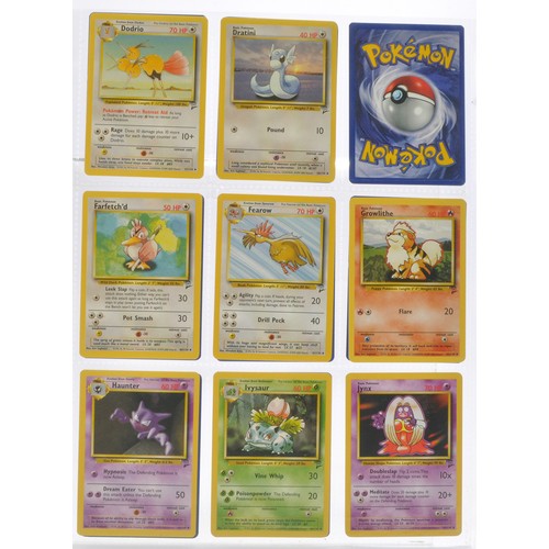 229 - Pokemon Cards comprising Basic Series 2 - Partially complete. Sealed within binder sheets as shown.