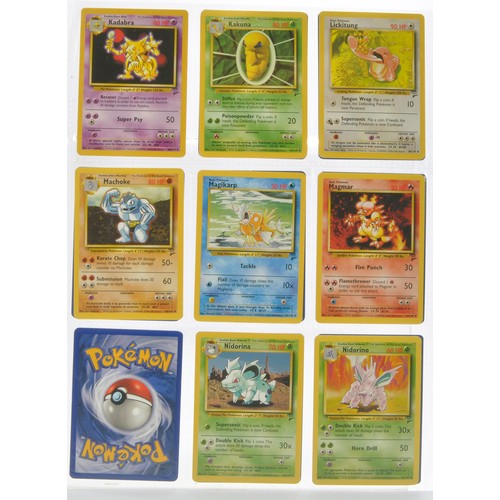 229 - Pokemon Cards comprising Basic Series 2 - Partially complete. Sealed within binder sheets as shown.