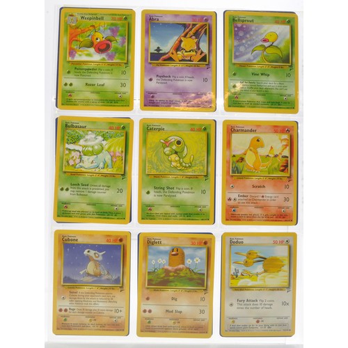 229 - Pokemon Cards comprising Basic Series 2 - Partially complete. Sealed within binder sheets as shown.