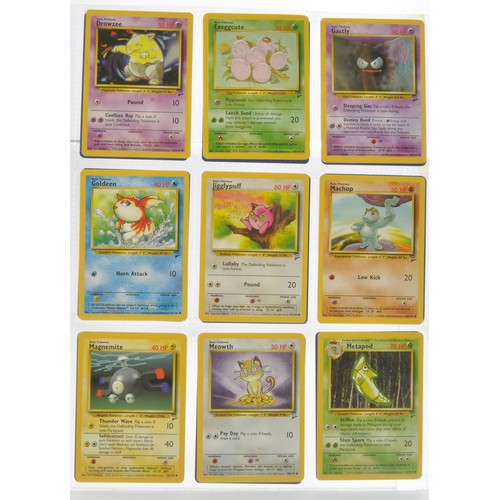 229 - Pokemon Cards comprising Basic Series 2 - Partially complete. Sealed within binder sheets as shown.